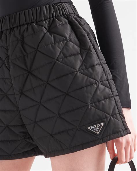 prada nylon shorts women's|black prada pants.